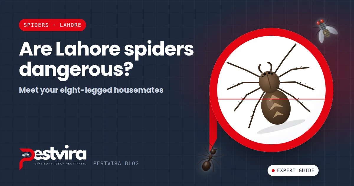 Are Spiders in Lahore Dangerous? Common House Spiders Identified