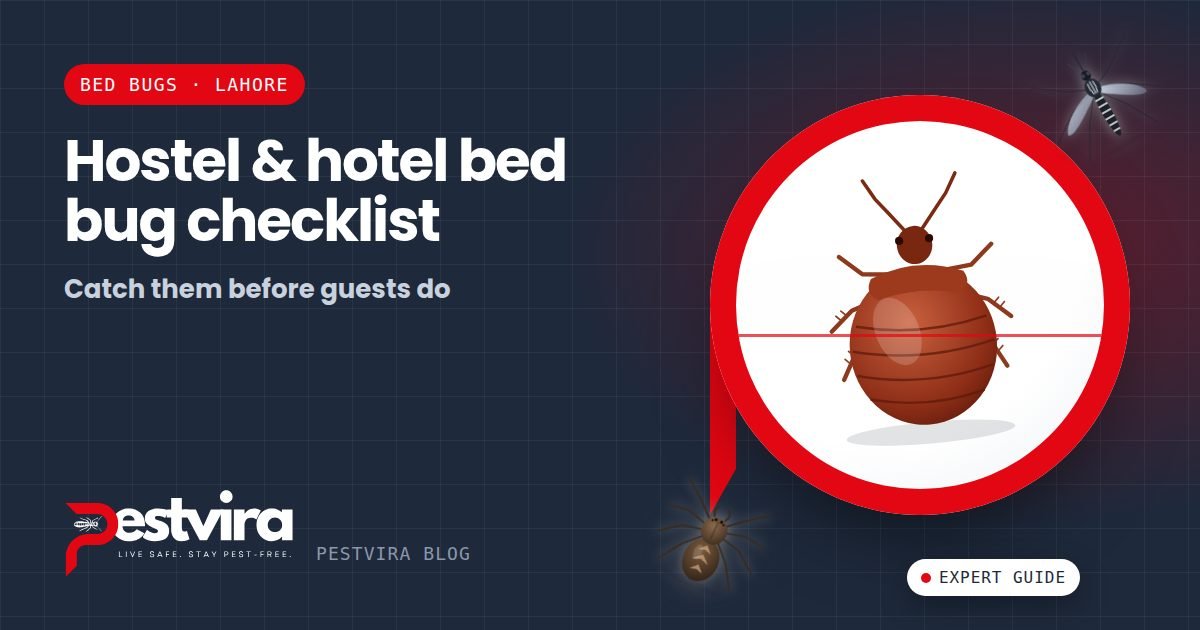 Bed Bugs in Lahore Hostels & Hotels — An Inspection Checklist for Owners and Travellers