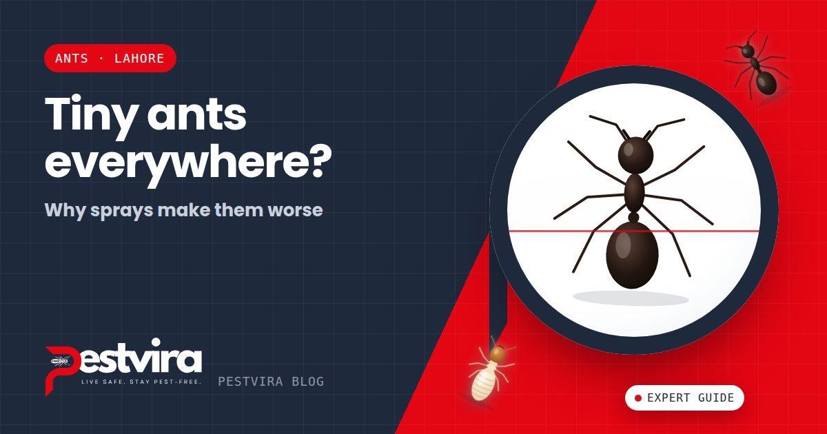 Tiny Ants in the Kitchen? Why Sprays Make Pharaoh Ants Worse (and What Works)
